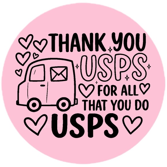 Thank You USPS Stickers for Packages & Envelopes – 2" Round, 15 Colors to Choose - Picture 5 of 15
